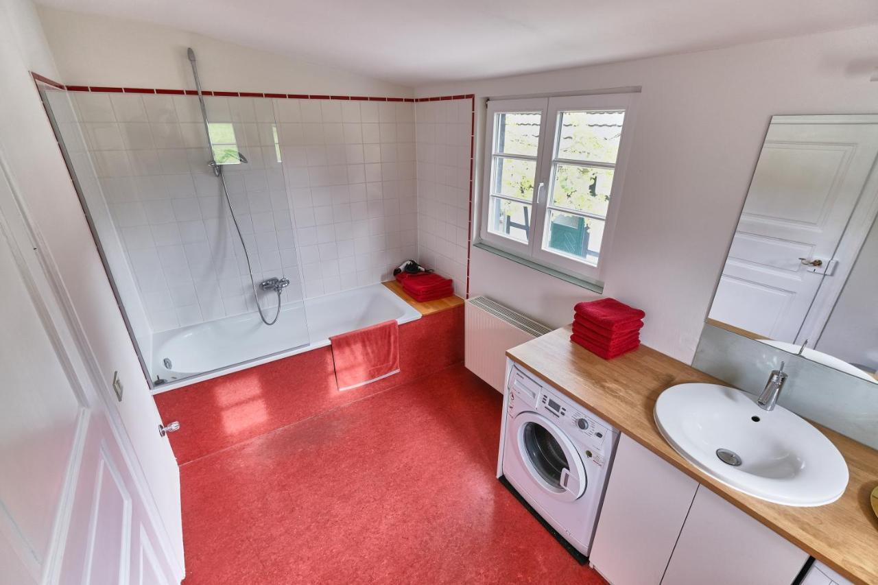 Ferienwohnung Im Fachwerkhof 'Haus In Bewegung' Seelscheid エクステリア 写真